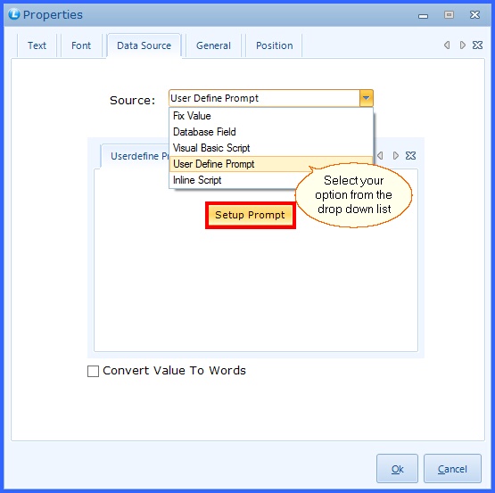 apparel user defined script